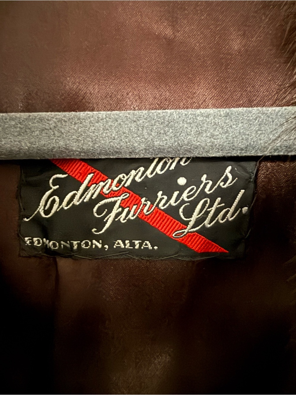 Vintage 1950s Edmonton Furriers Genuine Mink Fur Jacket Brown Stroller Coat L/XL - Picture 5 of 8